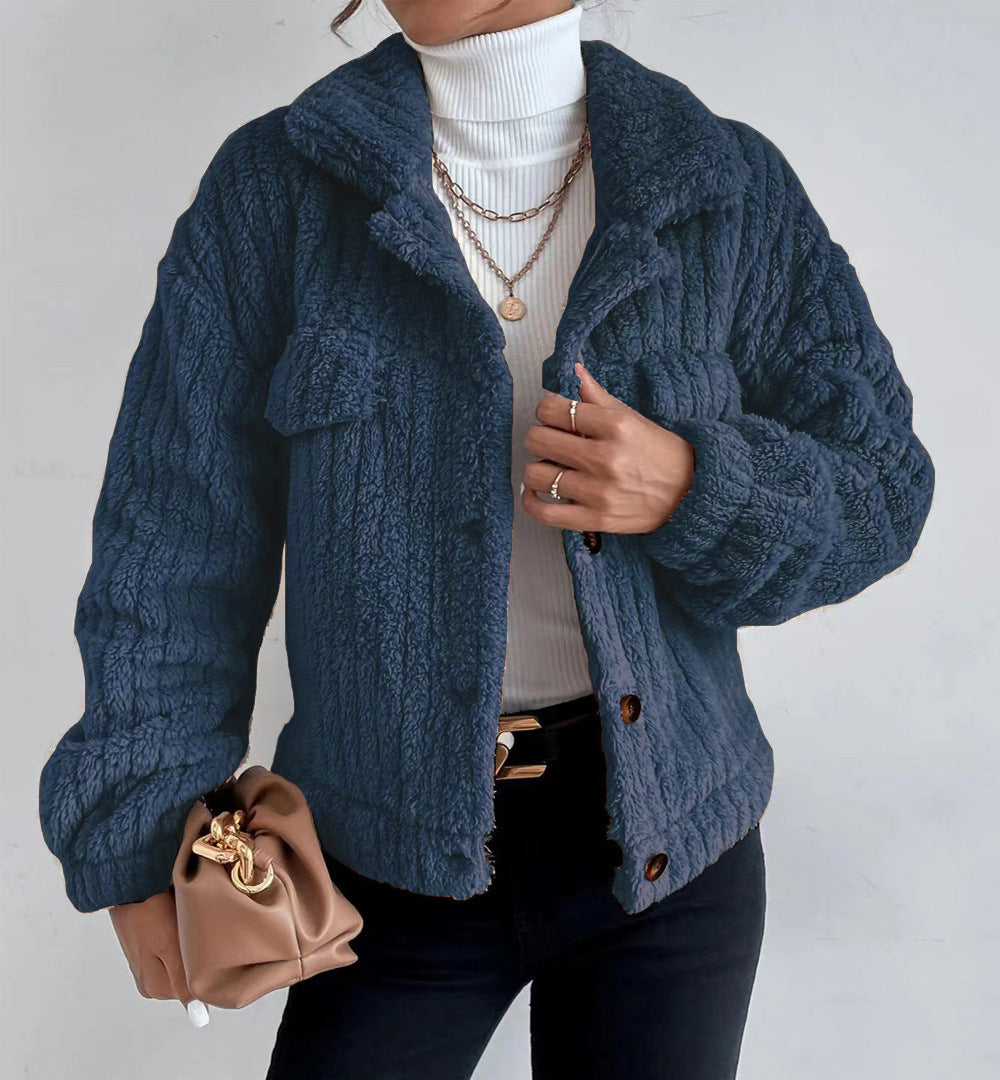 Leonie - Corduroy Mantel für Damen mit Knoten