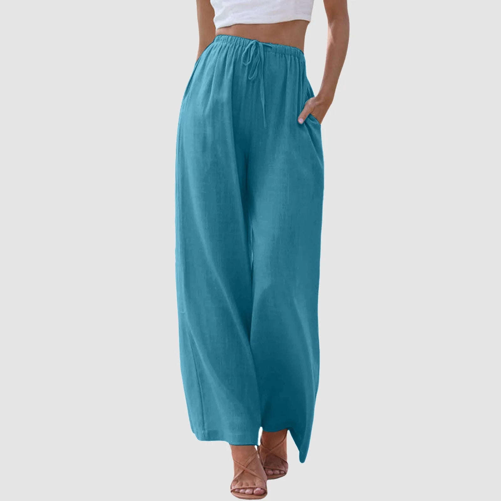 Weite Hose mit Kordelzug | Elastischer Bund | Lässiger Sommerstil