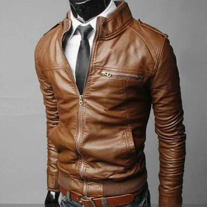 Brok - modische lederjacke