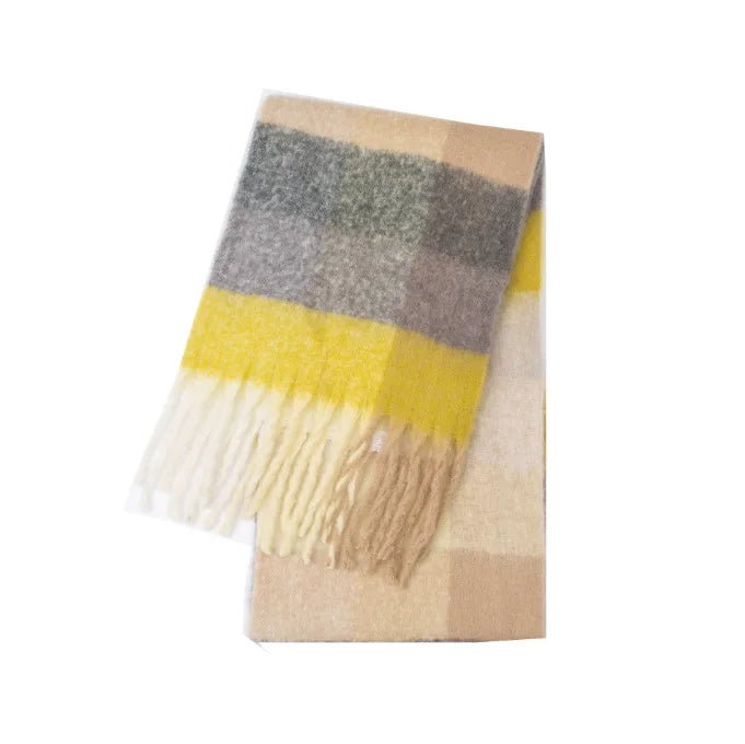 Bunter Schal aus Wolle - Hält warm & stylish