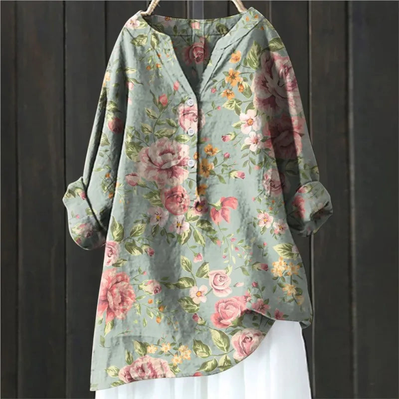 Jullie™ - Lässige Blumenbluse