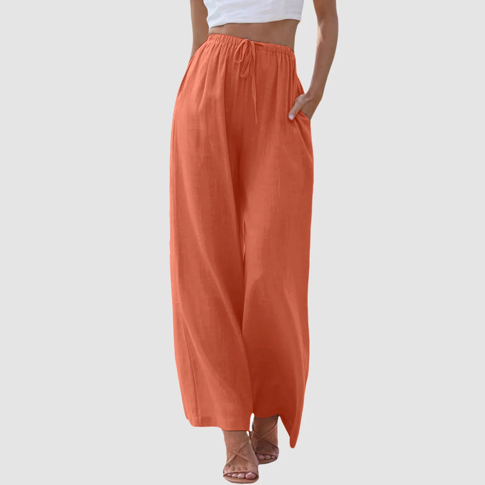 Weite Hose mit Kordelzug | Elastischer Bund | Lässiger Sommerstil