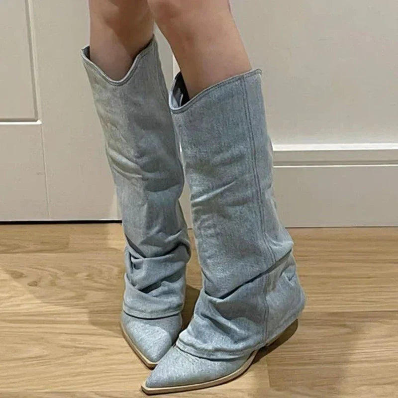 Adelline | Damen Denim Schuhe