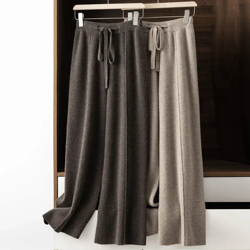 Weite Strickhose | Elastischer Bund | Kuscheliger Komfort