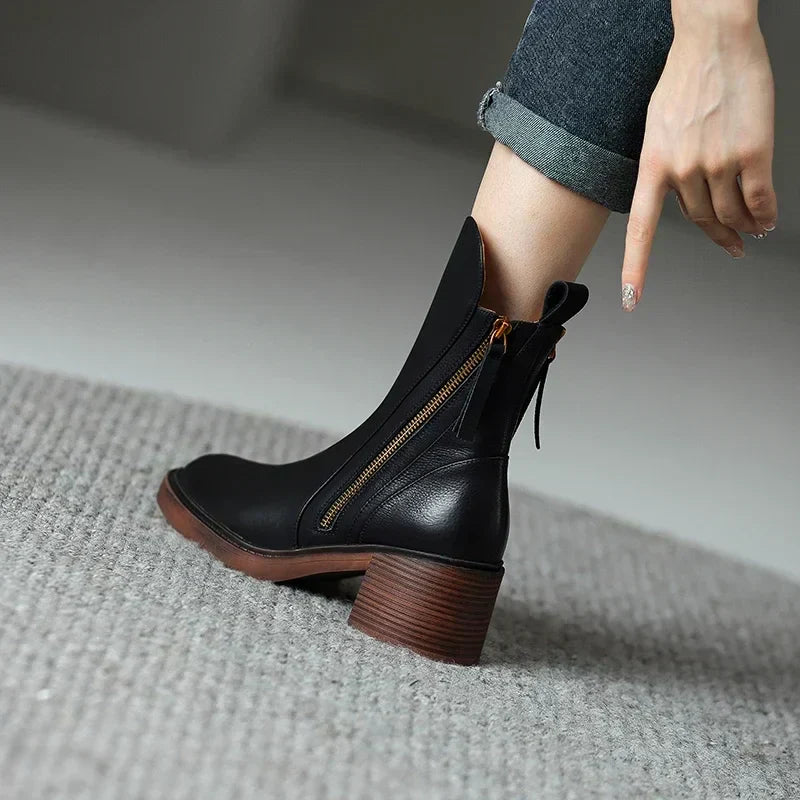 Ella™ - Lederstiefeletten