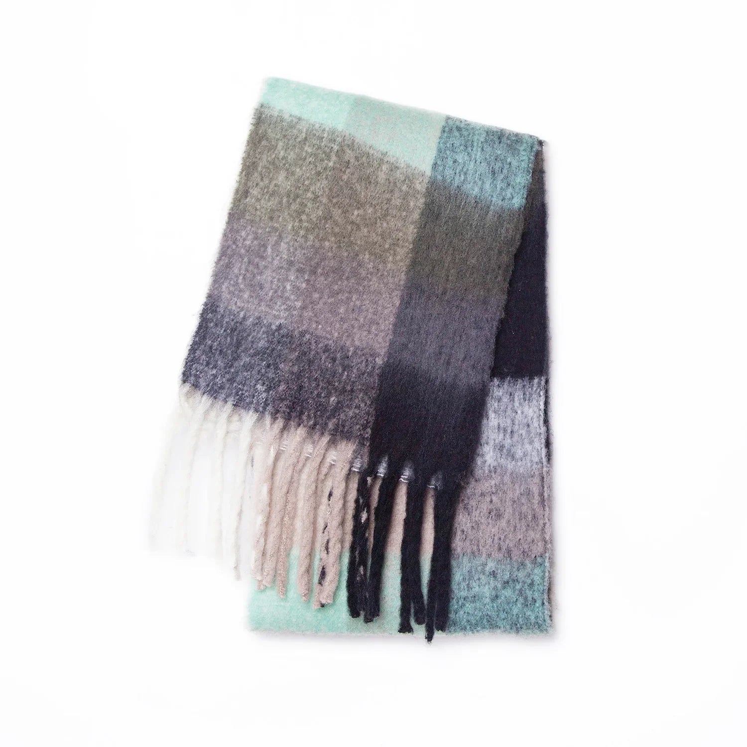 Bunter Schal aus Wolle - Hält warm & stylish