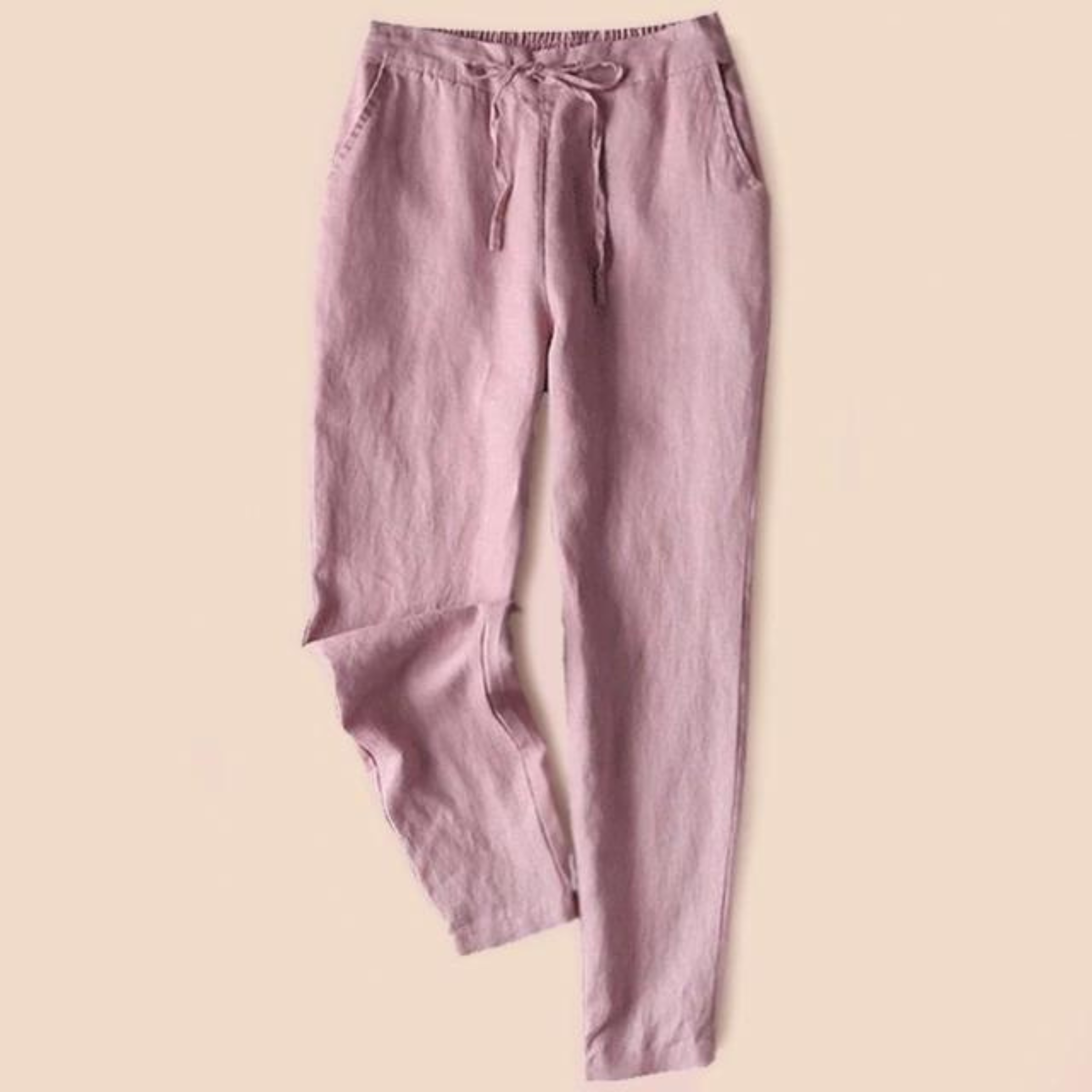 Zaina - Damen Baumwoll-Leinen-Hose
