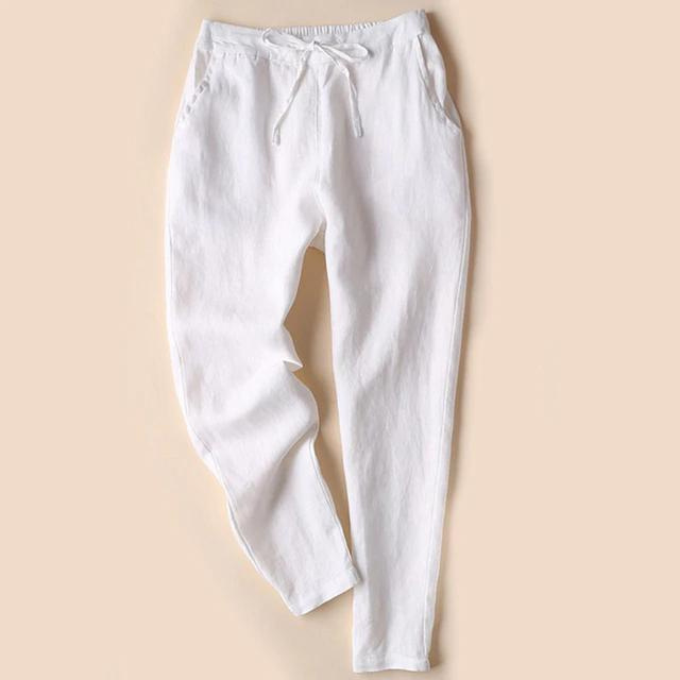 Zaina - Damen Baumwoll-Leinen-Hose