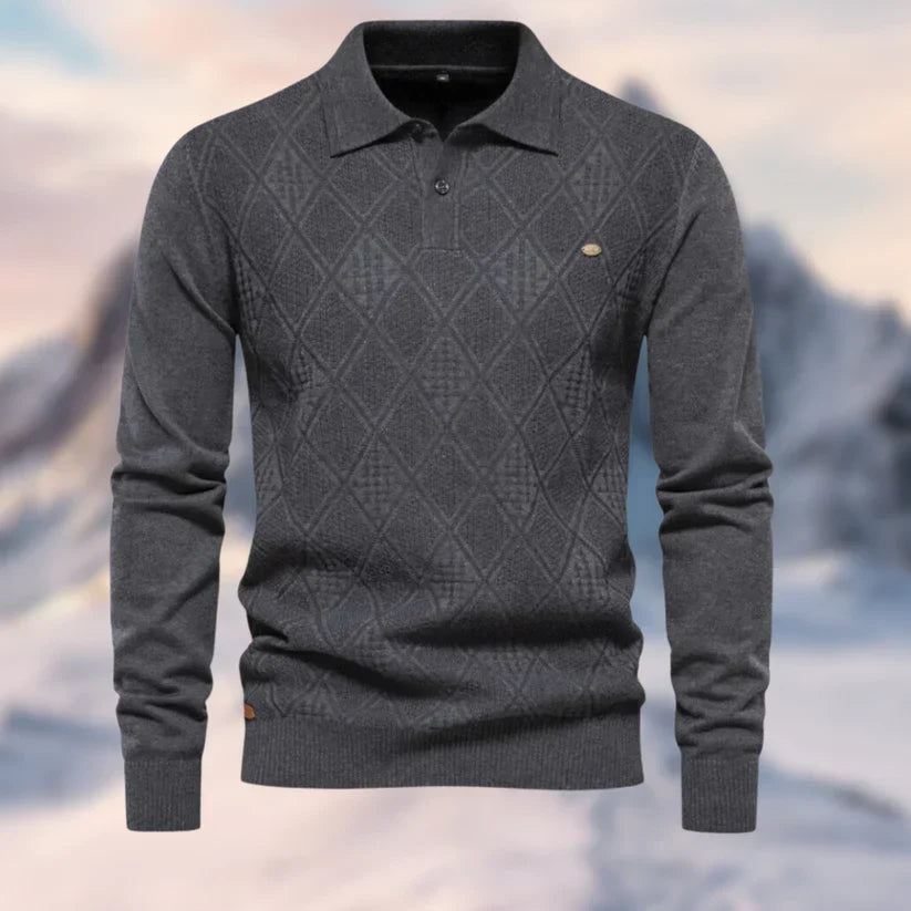 Dylan - Stilvoller Figurbetonter Lässiger Herbstpullover für Herren