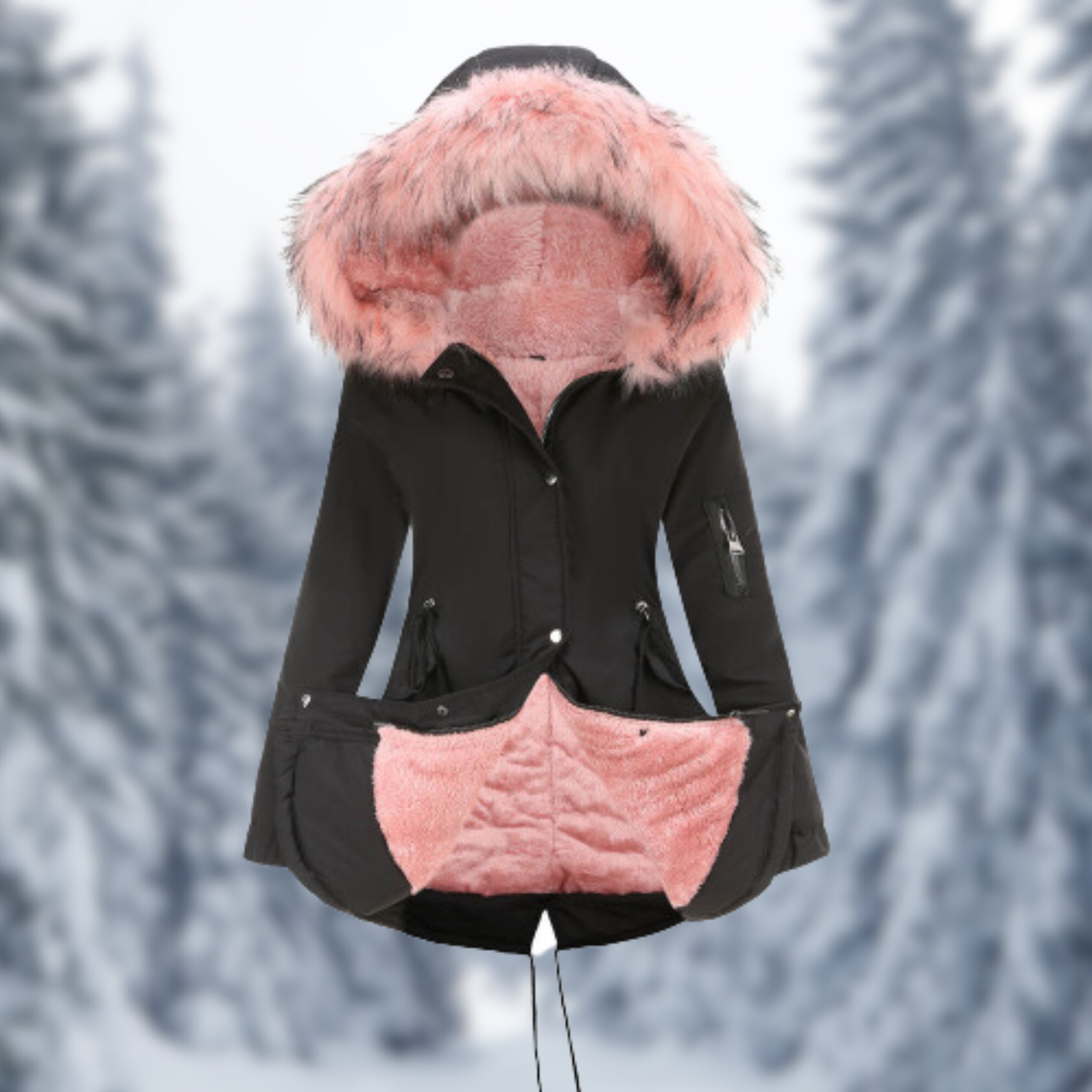 Tessie - Damen-Winterjacke mit Fellfutter