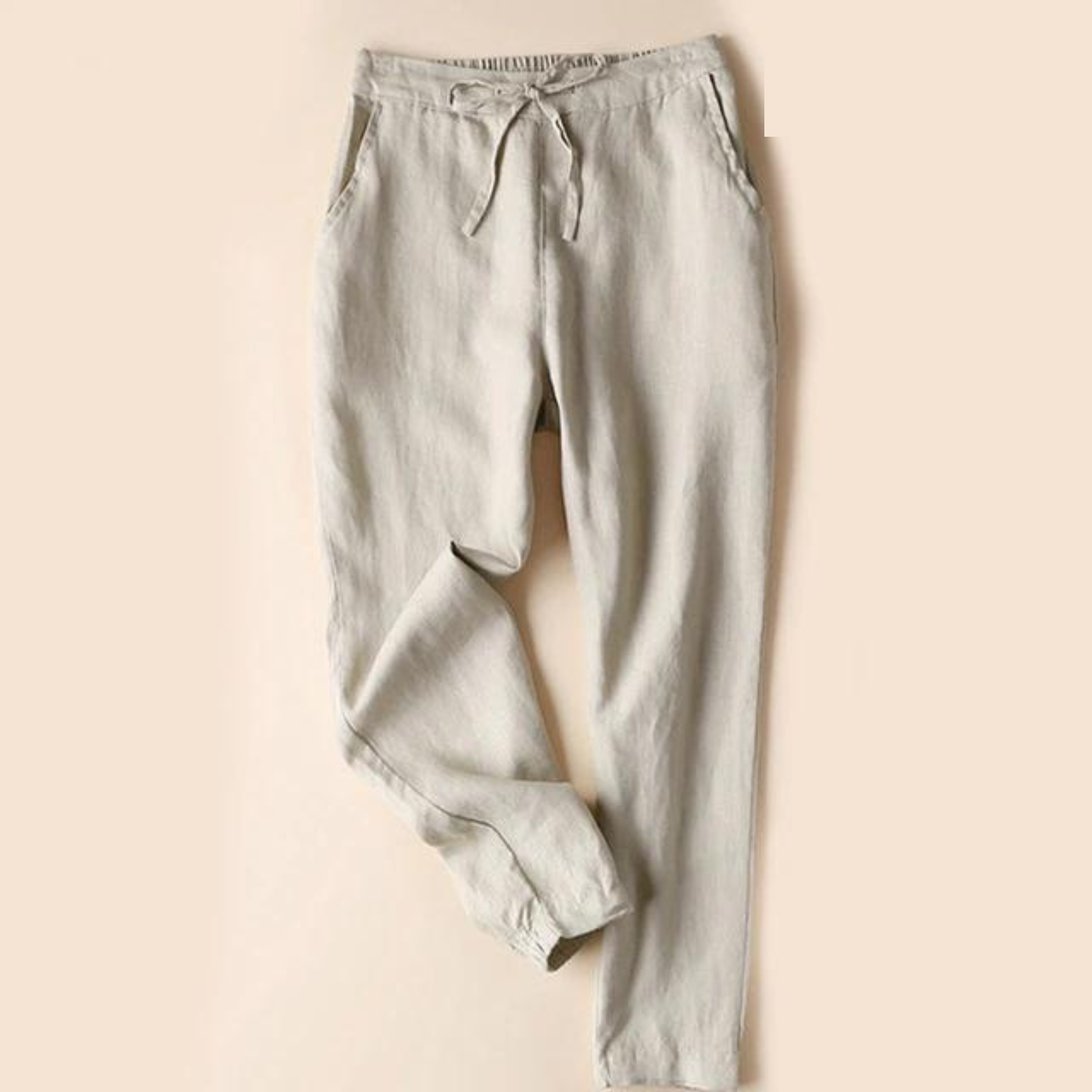Zaina - Damen Baumwoll-Leinen-Hose