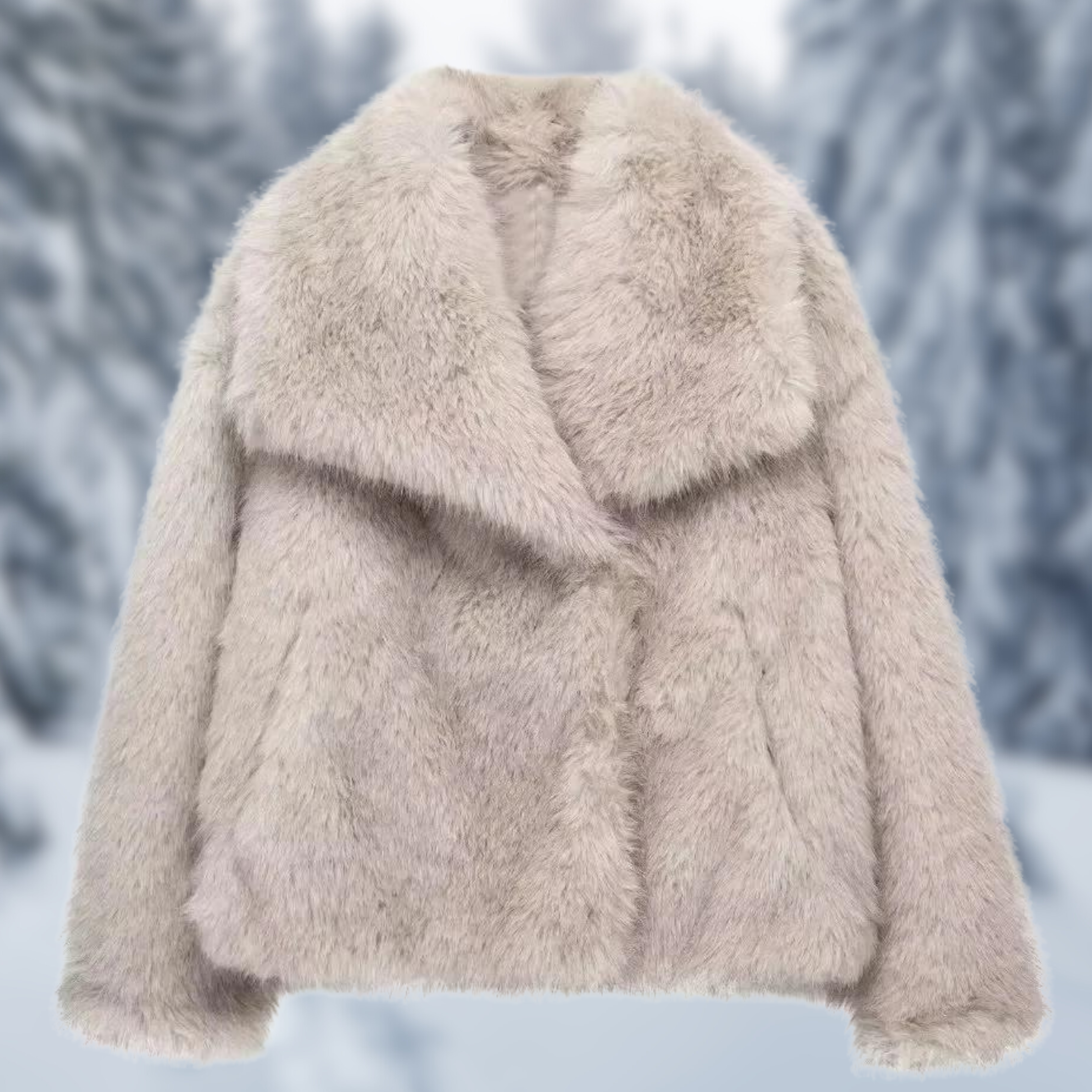 Ilona - Damen Modische Pelzjacke
