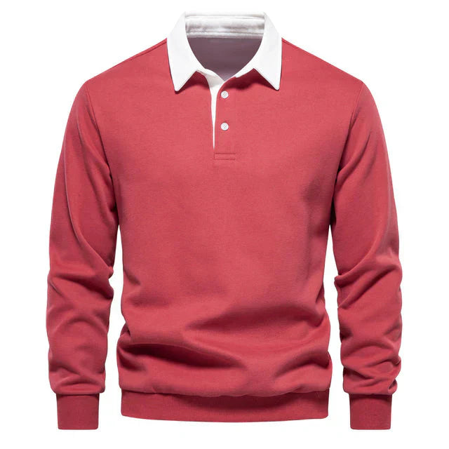 Langärmliges Poloshirt mit Kragen