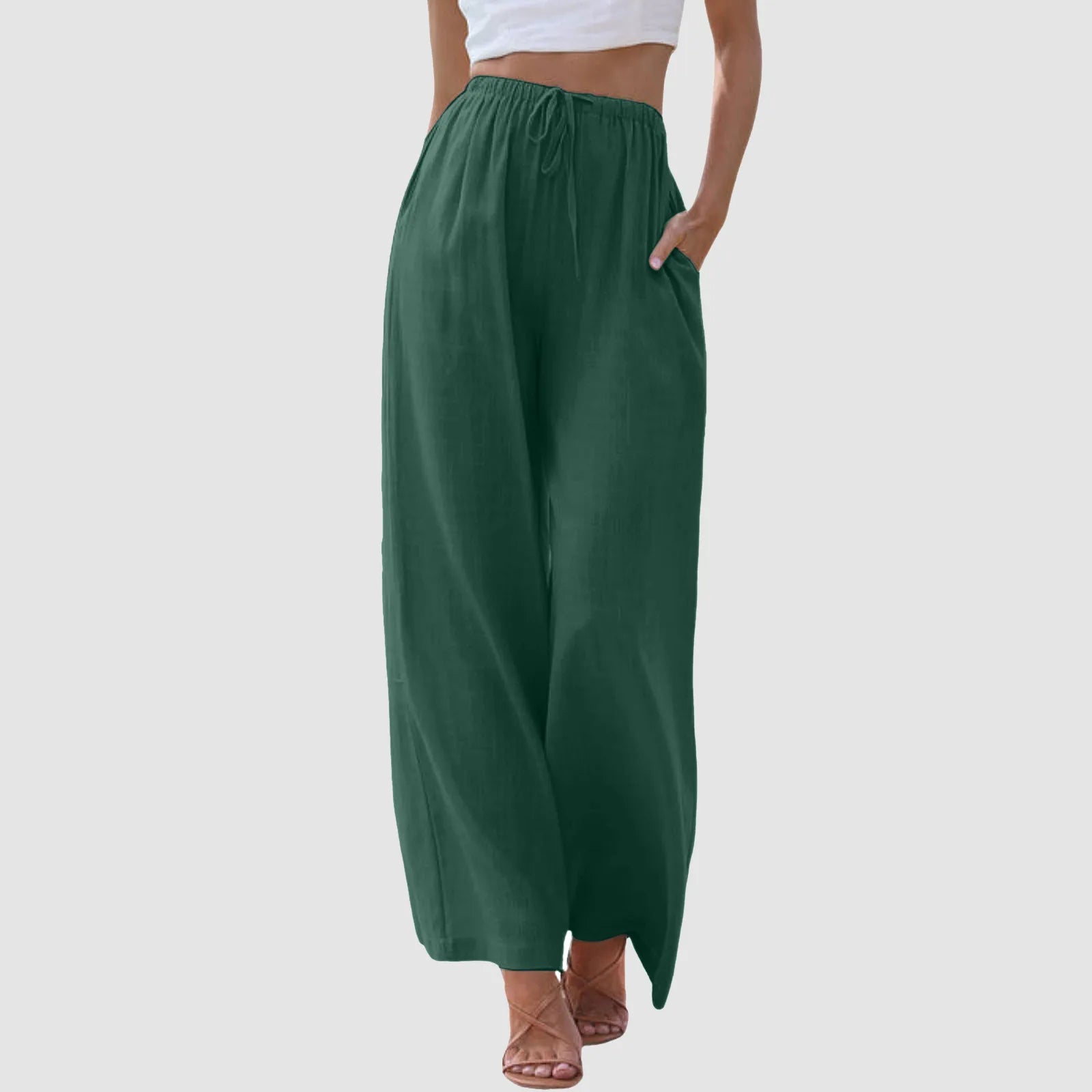 Weite Hose mit Kordelzug | Elastischer Bund | Lässiger Sommerstil