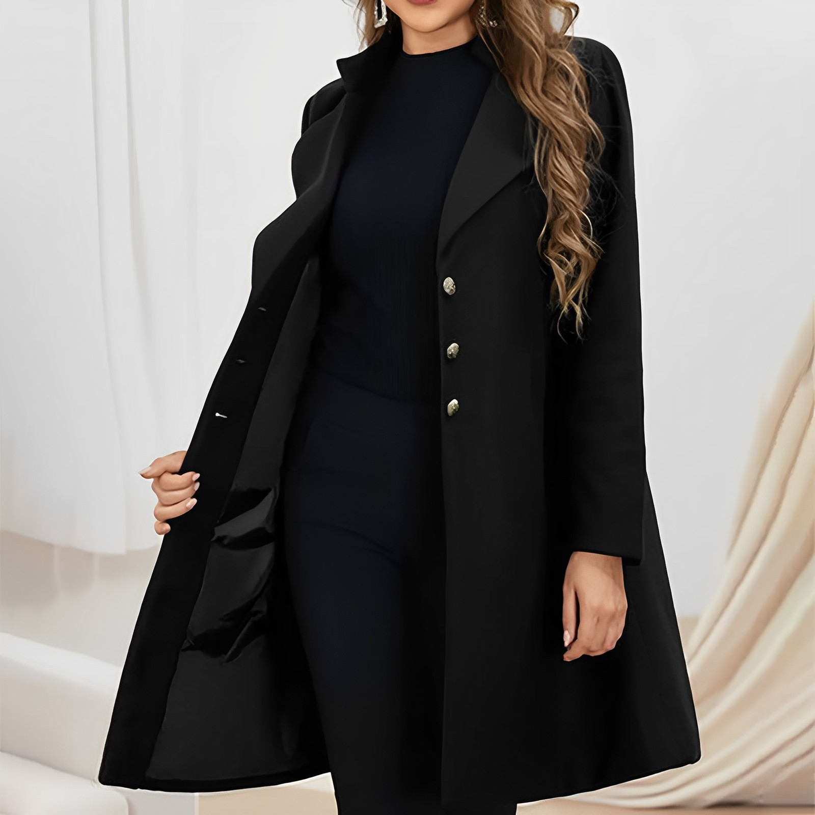 Camille - Schicker Winter Wollmantel für Damen