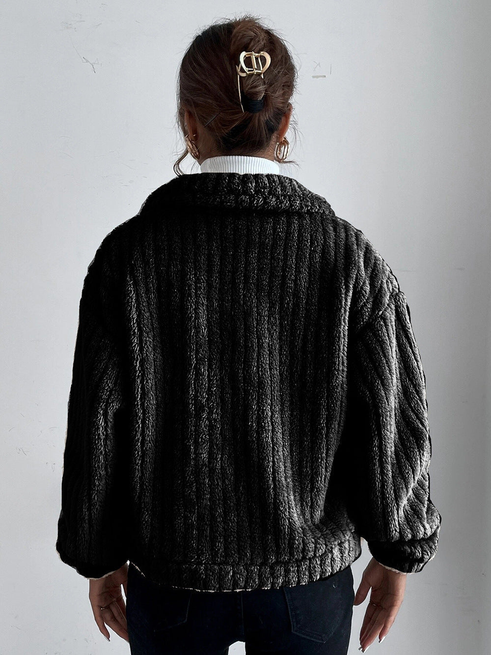 Leonie - Corduroy Mantel für Damen mit Knoten