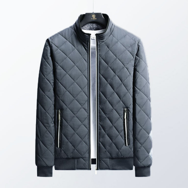 Roelof - Gesteppte Diamant-Winterbomberjacke