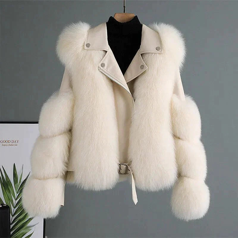 Vienna - Damen Pelz Winterjacke