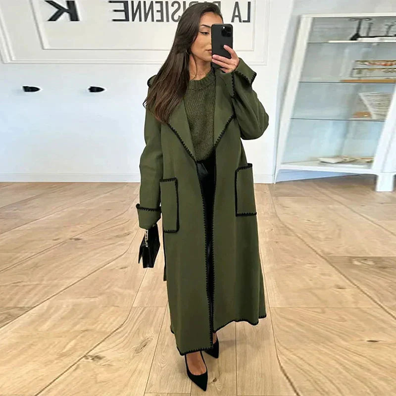 Josephine - Schicker Herbst Langer Wollmantel für Damen
