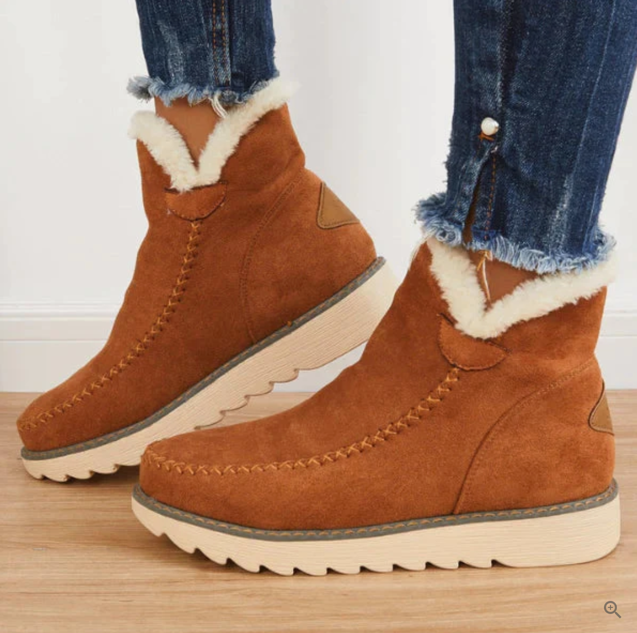 Chana - Schicke Winterlederstiefel mit Fell für Damen