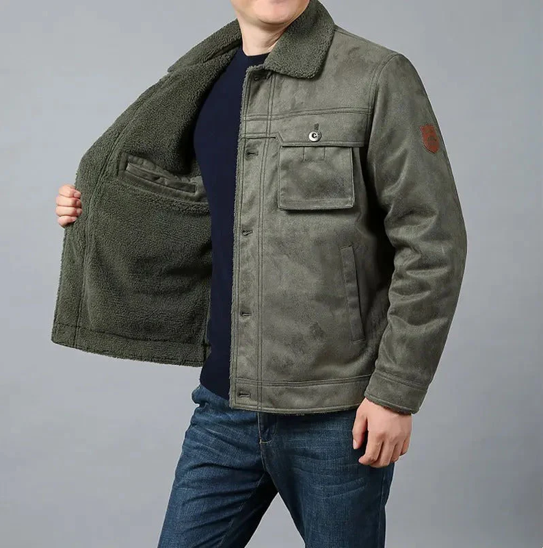 Barun - freizeitjacke mit samtfutter
