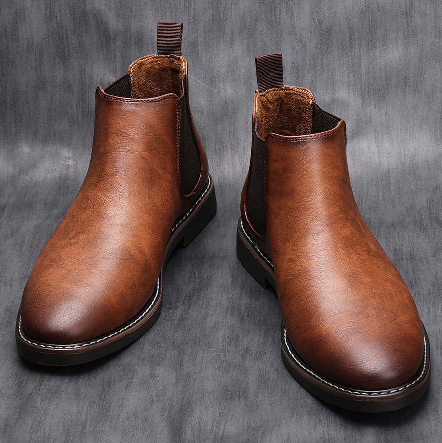 Klassische chelsea-stiefel für herren