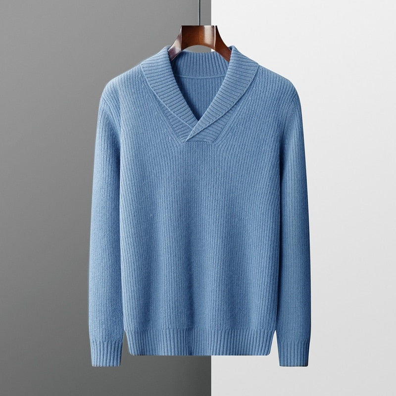 Jayvee - Lässiger Herbst Gerippter Pullover für Herren