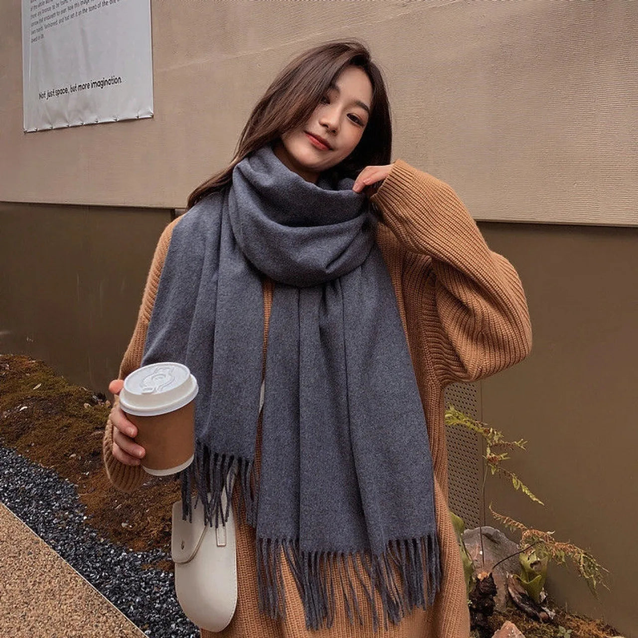 Warmer Schal für Damen