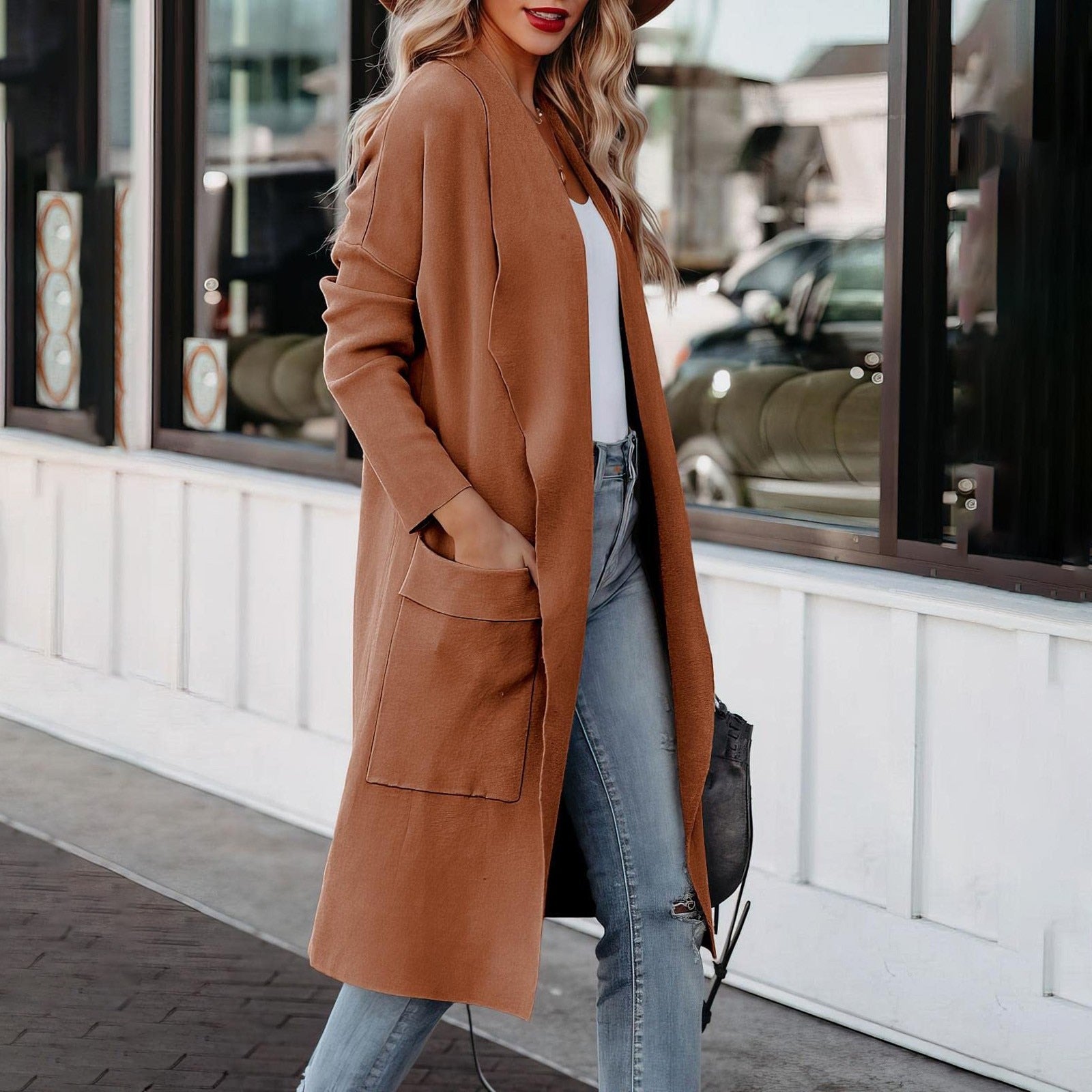 Kathrine - Lange Strickjacke