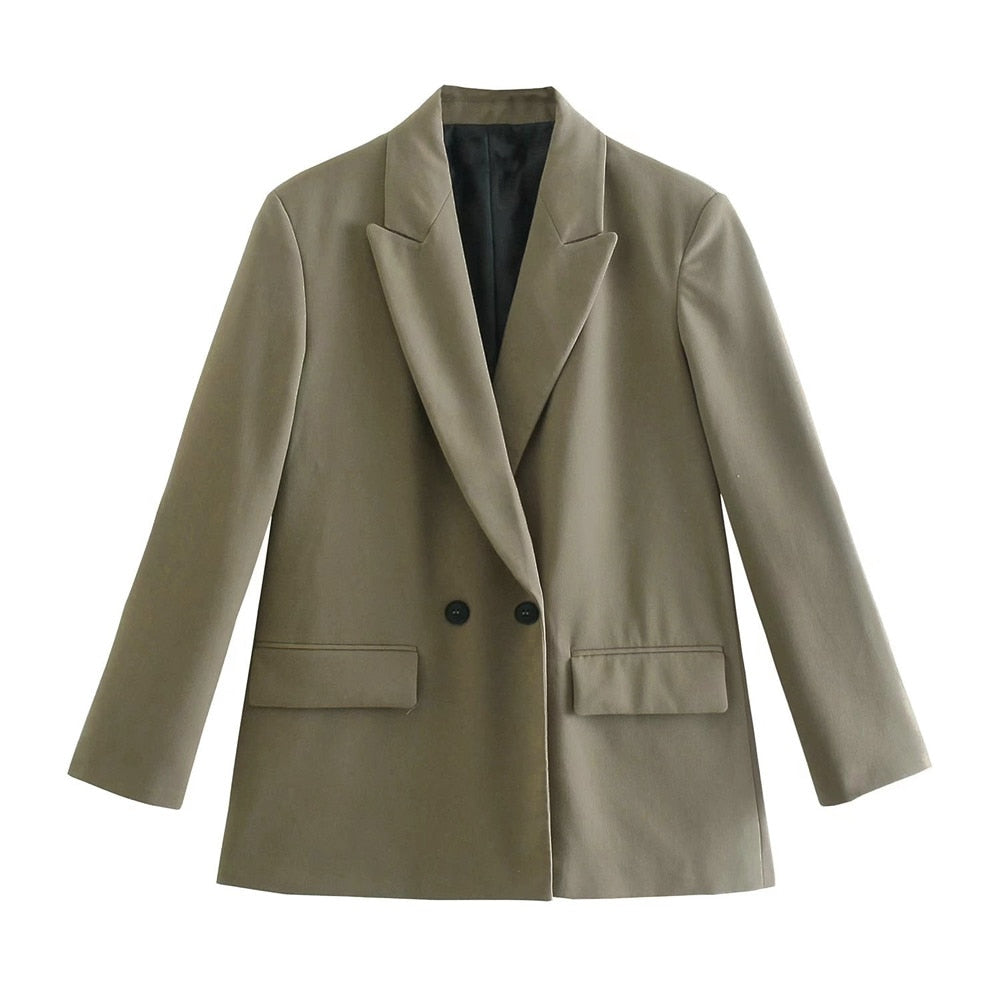 Jane - Klassischer Herbst Kragenblazer für Damen