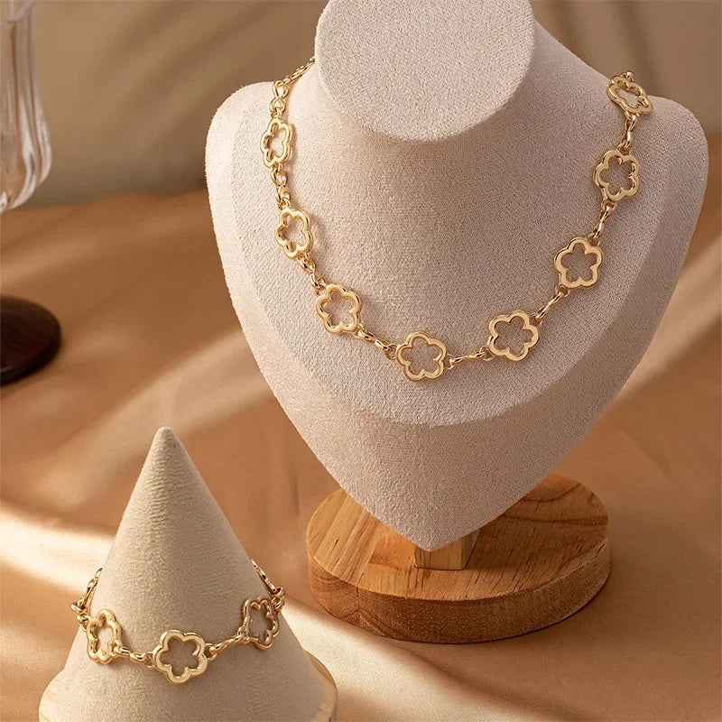 Agnes | Bloemen Sieraden Set Voor Vrouwen