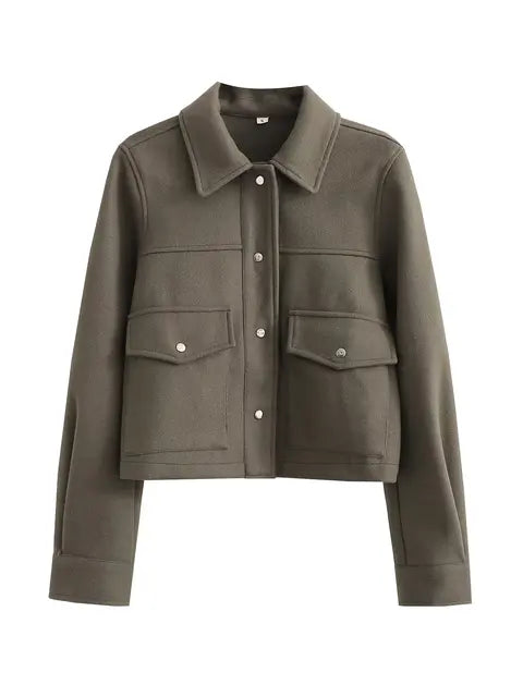 Harper - Schickes und Stilvolles Herbstjacke mit Umgeschlagenem Kragen für Damen