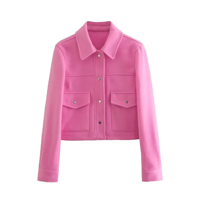Harper - Schickes und Stilvolles Herbstjacke mit Umgeschlagenem Kragen für Damen