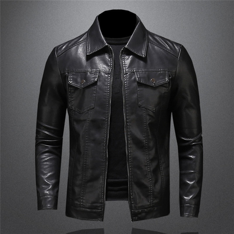 Mike Overshirt Lederjacke für Herren