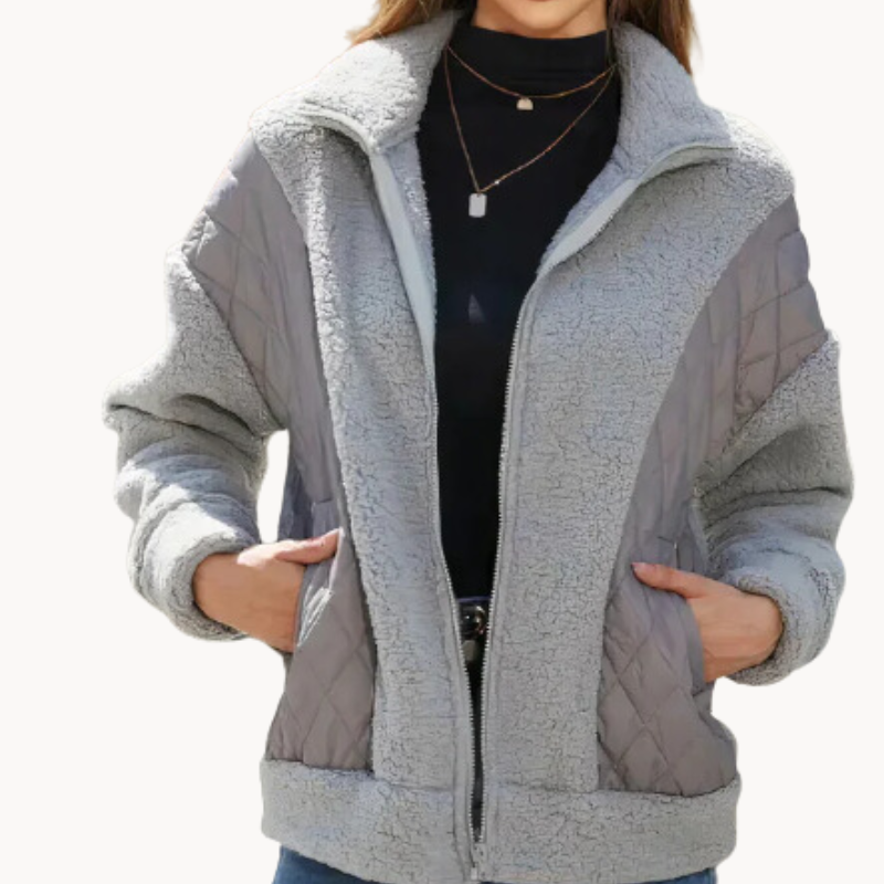 Gabriela | Gemütliche gesteppte Sherpa Damenjacke