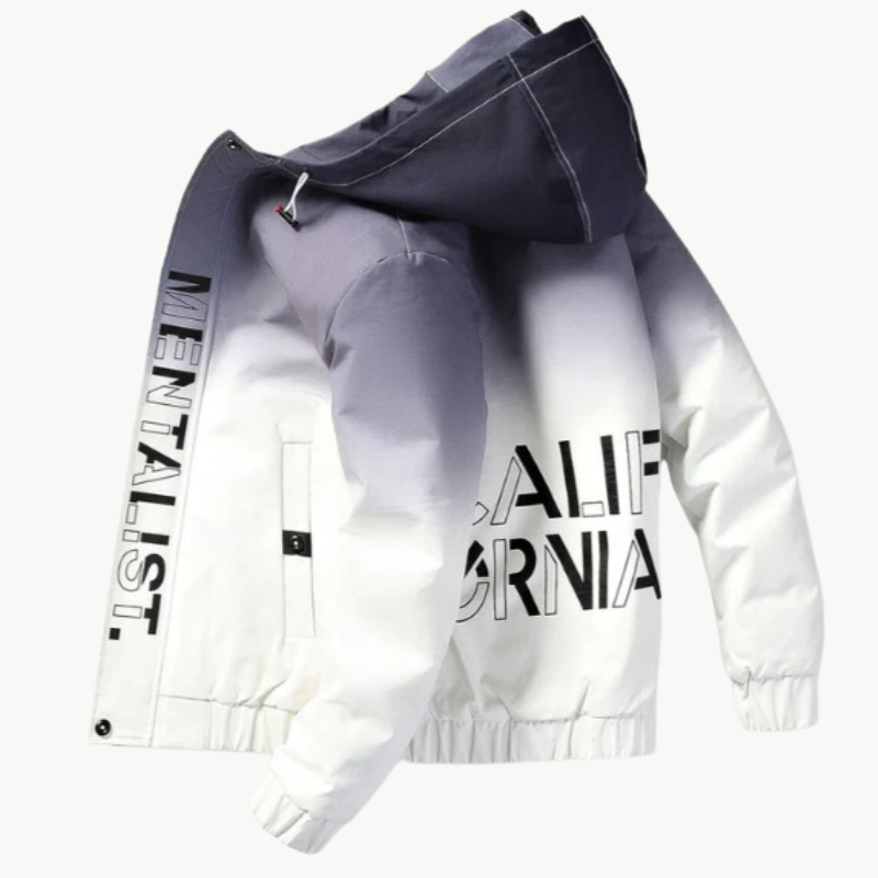 Krisztian | Stilvolle Ombre Motiv Übergangsjacke Herrenjacke