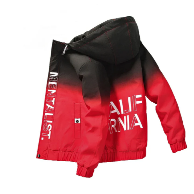 Krisztian | Stilvolle Ombre Motiv Übergangsjacke Herrenjacke