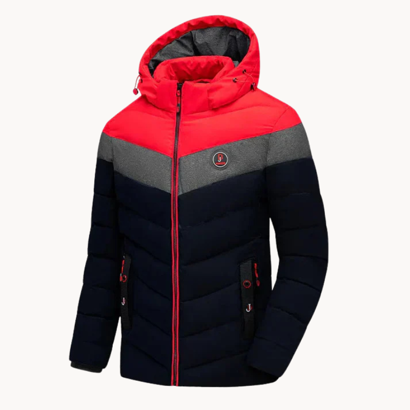 Josef | Verstellbare Tricolour Herren-Kapuzenjacke