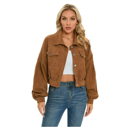 Gekürzte und modische Damen-Winterjacke