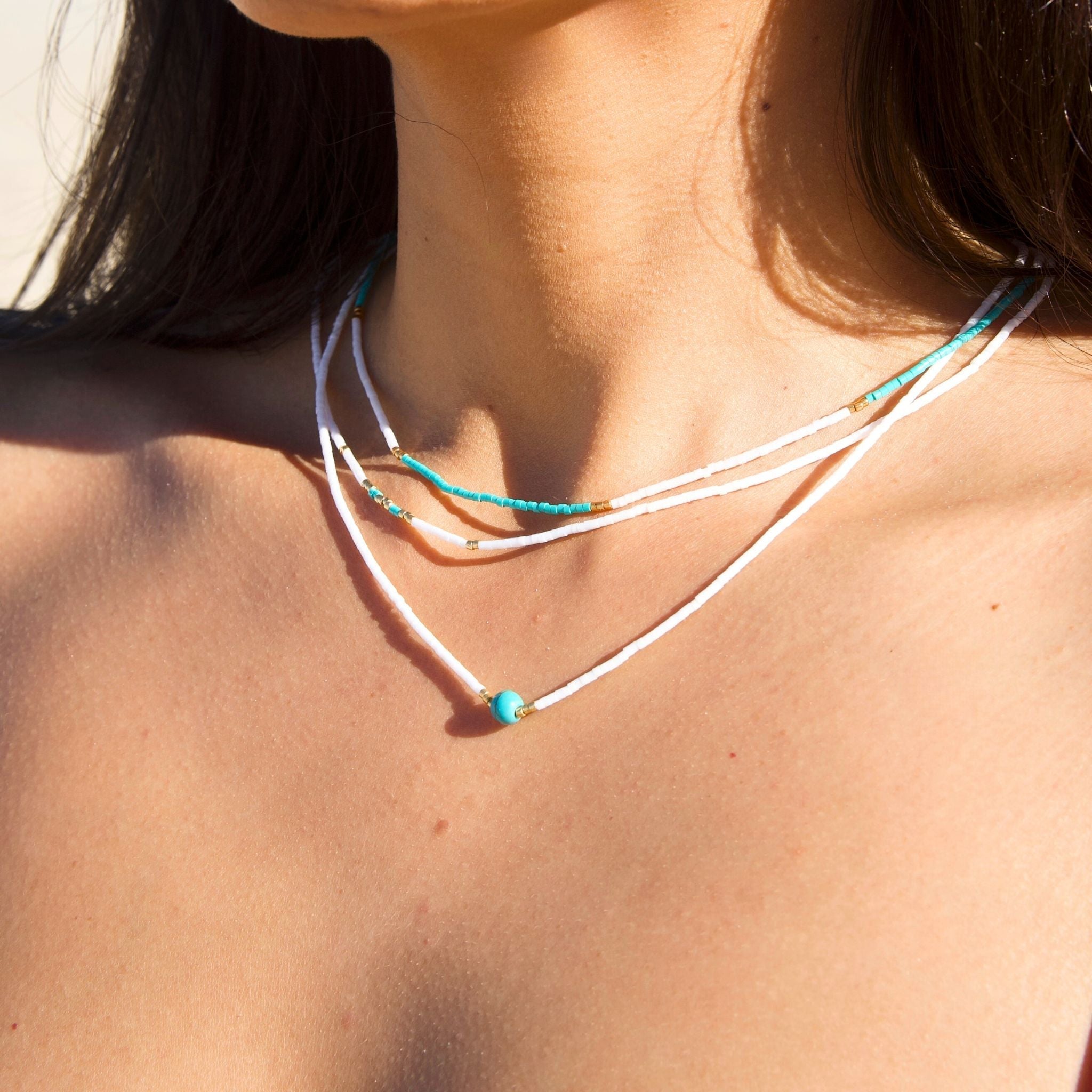 Alruna - Boho-Glasperlen-Choker-Halskette