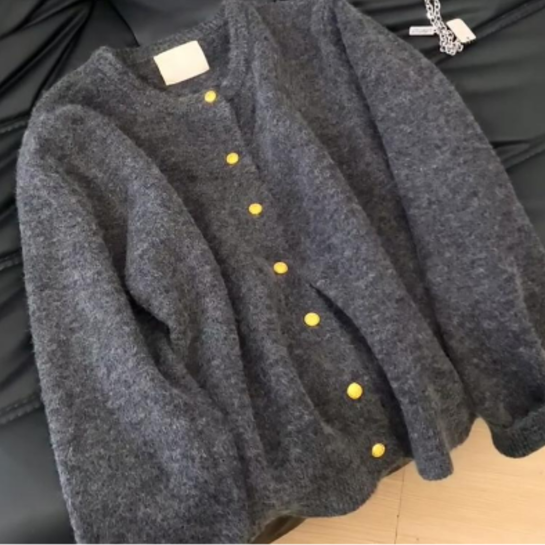 Isaura Cozy Fuzzy Knit Cardigan