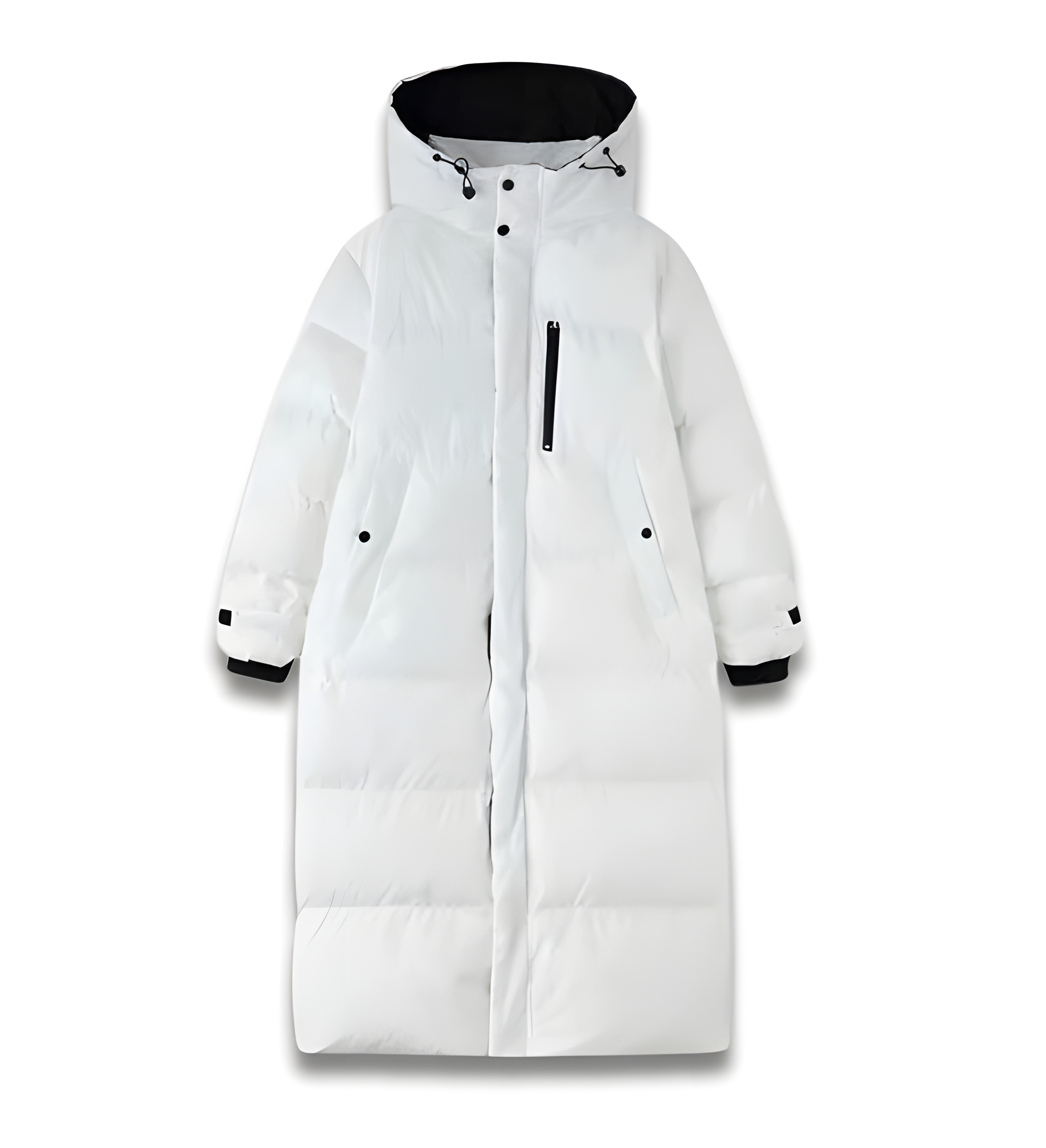 Winddichte Lange Daunenjacke