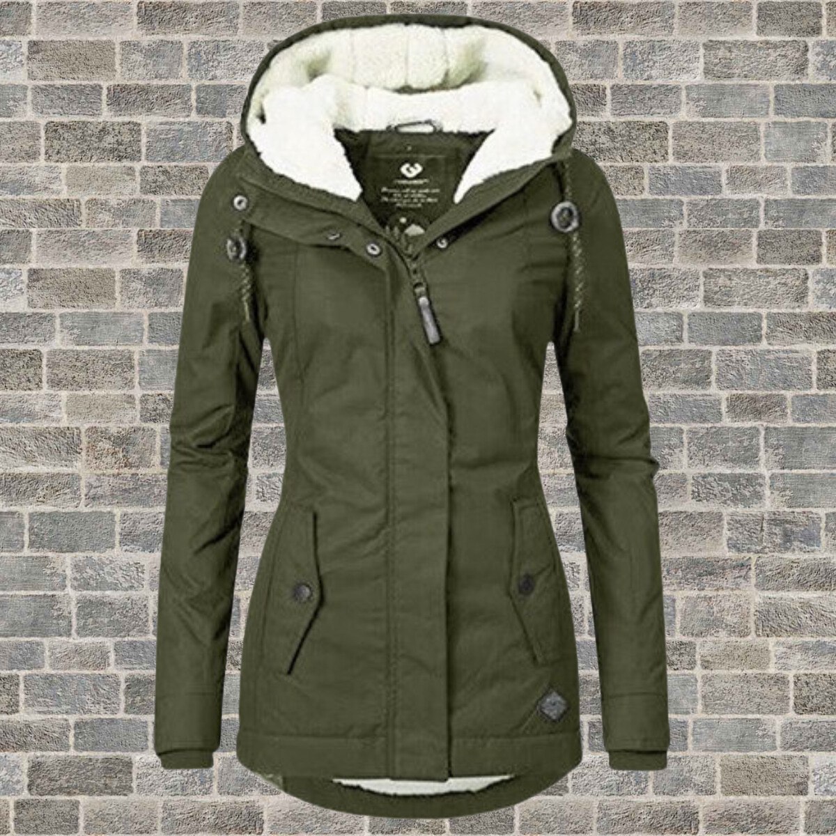 Alina | Winterlicher Stil mit kuscheliger Komfort Damen Sherpa Hoodie Jacke