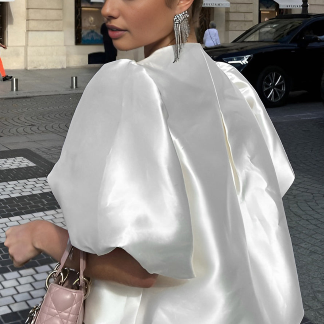 Balduina | Elegantes Damenoberteil mit Puff-Laternenärmeln