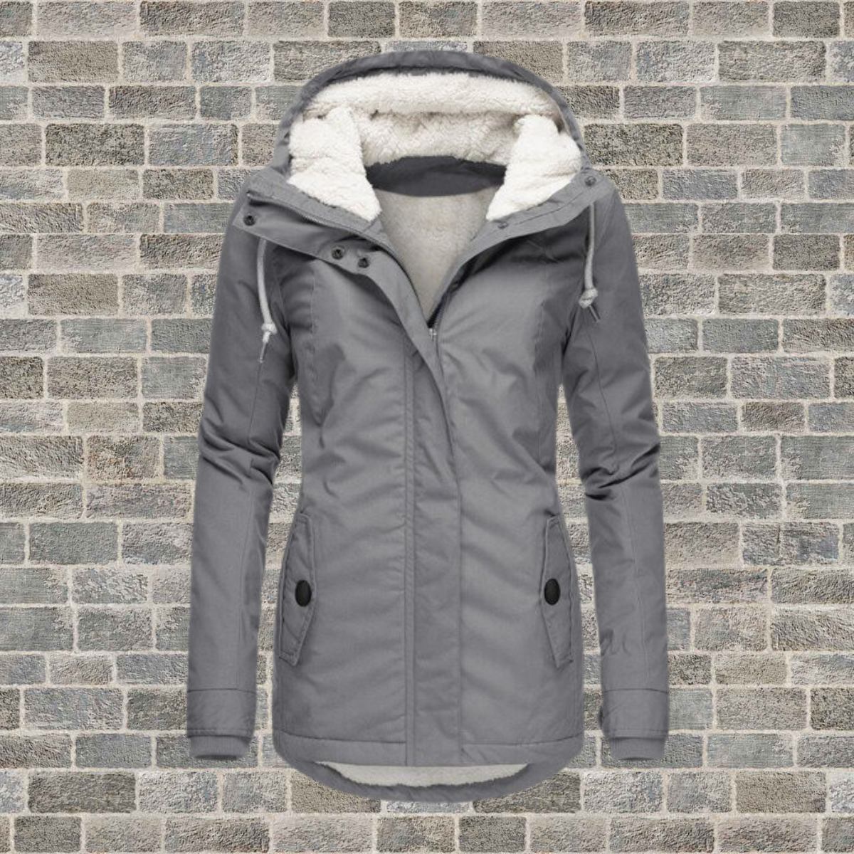 Claire - Vintage Damen-Fleece-Winterjacke