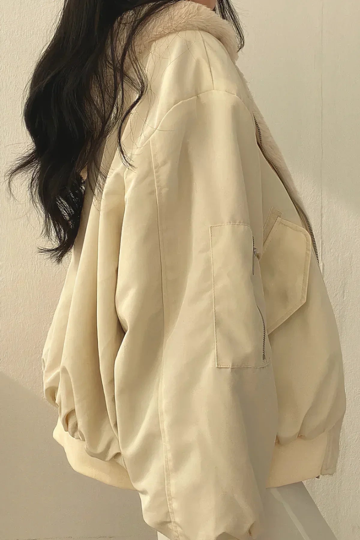 Kim | Winterjacke aus Kaschmir mit Kapuze