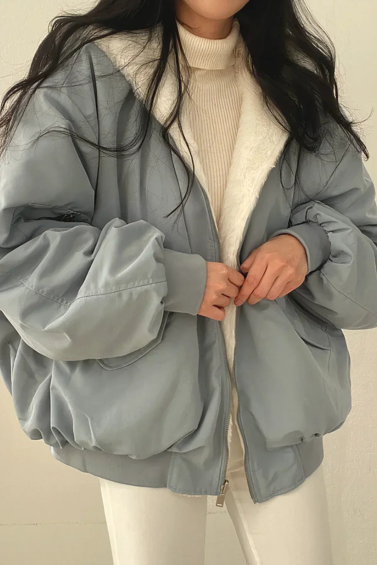 Kim | Winterjacke aus Kaschmir mit Kapuze