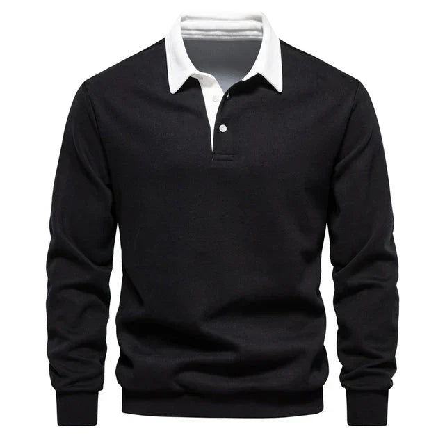 Langärmliges Poloshirt mit Kragen