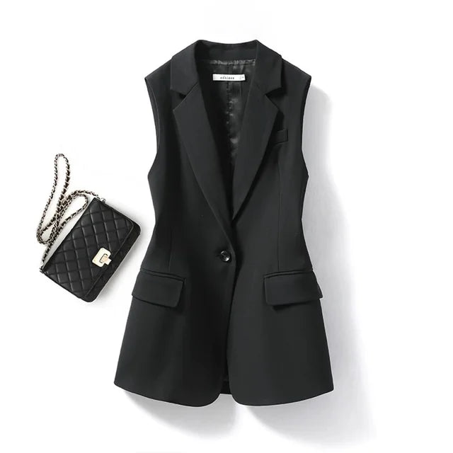 Modischer Ärmelloser Damen Blazer