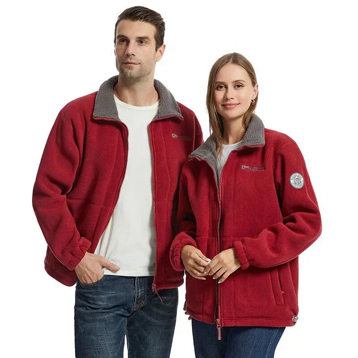 Winddichte und bequeme fleecejacke für herren